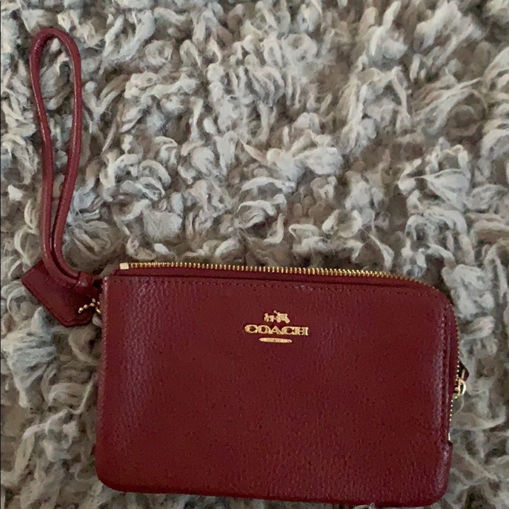 Maroon Coach Wallet
